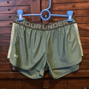Under Armour Women's Olive Athletic Shorts